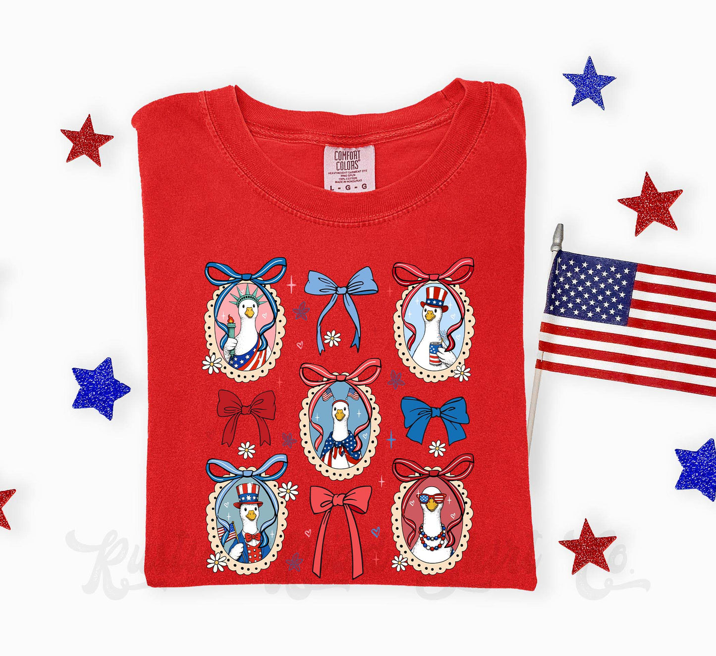 Goose Coquette 4th of July Shirt, 4th of July Shirt, Comfort Colors Shirt