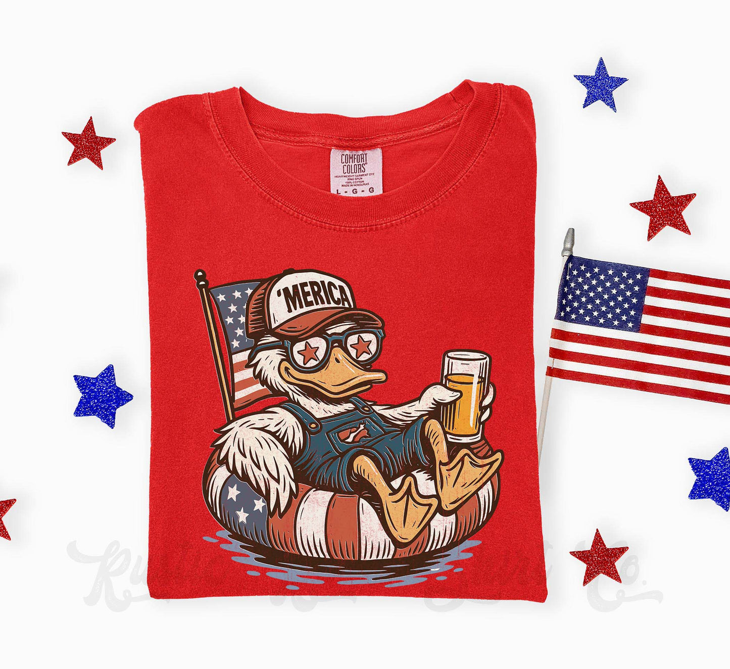 Men's 4th of July Shirt, 'Merica Shirt, Comfort Colors Shirt