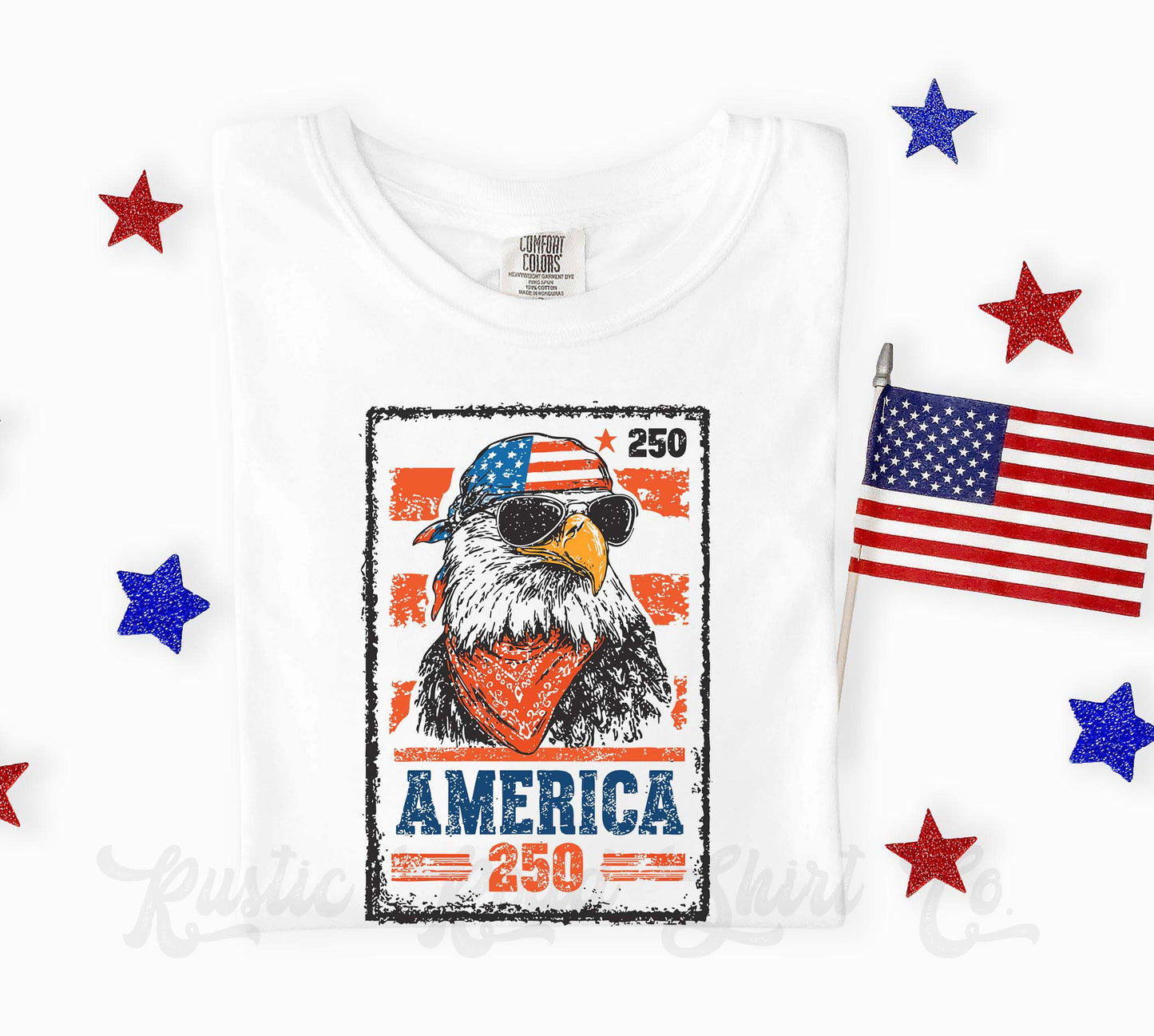 America 250 Eagle Shirt, 4th of July Shirt, Comfort Colors Shirt