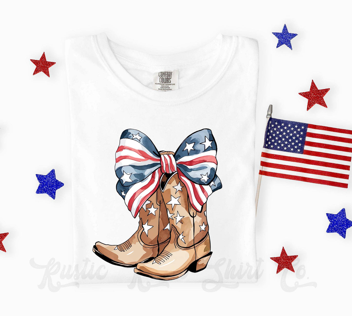 Cowgirl Patriotic Shirt, 4th of July Shirt, Comfort Colors Shirt