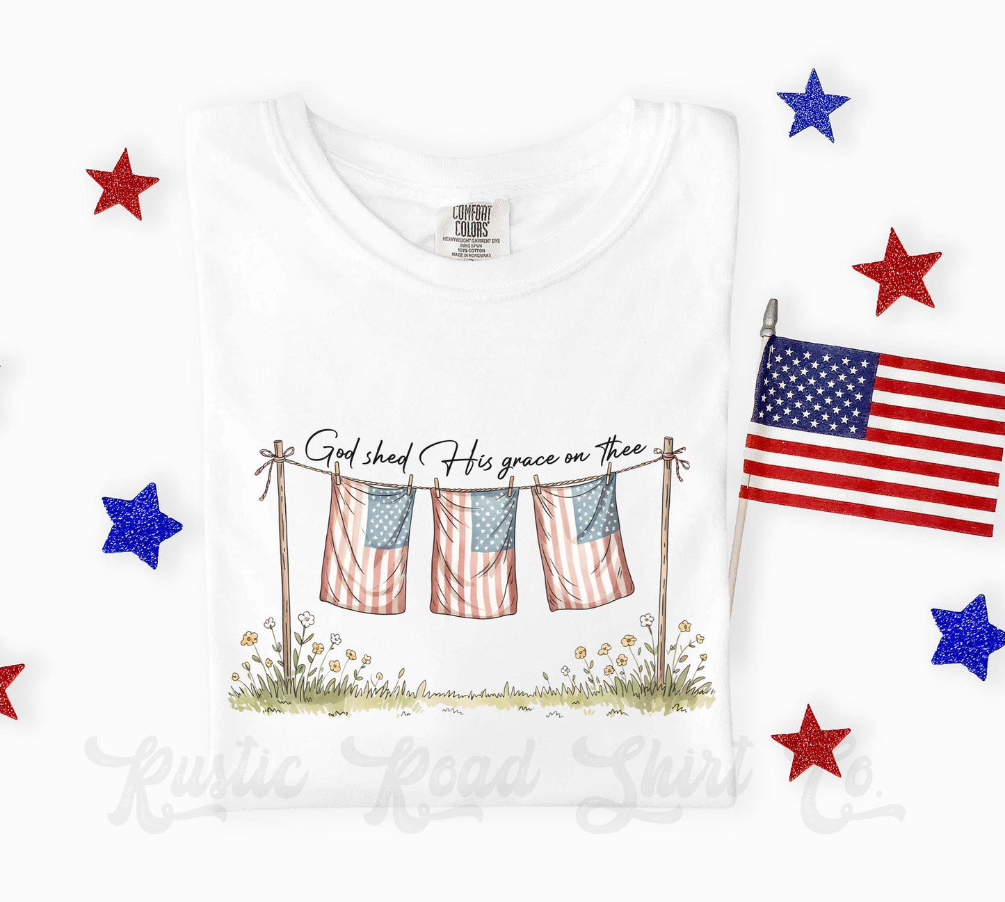 God Patriotic Shirt, 4th of July Shirt, Comfort Colors Shirt