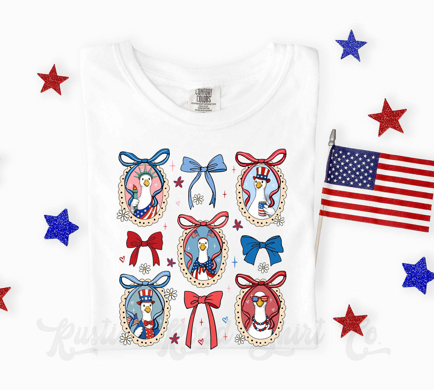 Goose Coquette 4th of July Shirt, 4th of July Shirt, Comfort Colors Shirt