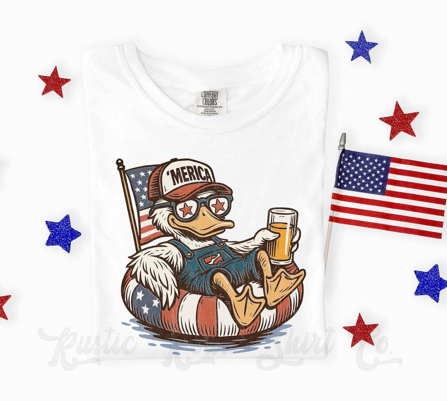 Men's 4th of July Shirt, 'Merica Shirt, Comfort Colors Shirt