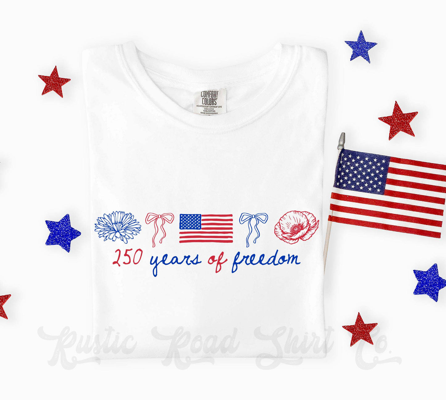 250 Years of Freedom Shirt, 4th of July Shirt, Comfort Colors Shirt