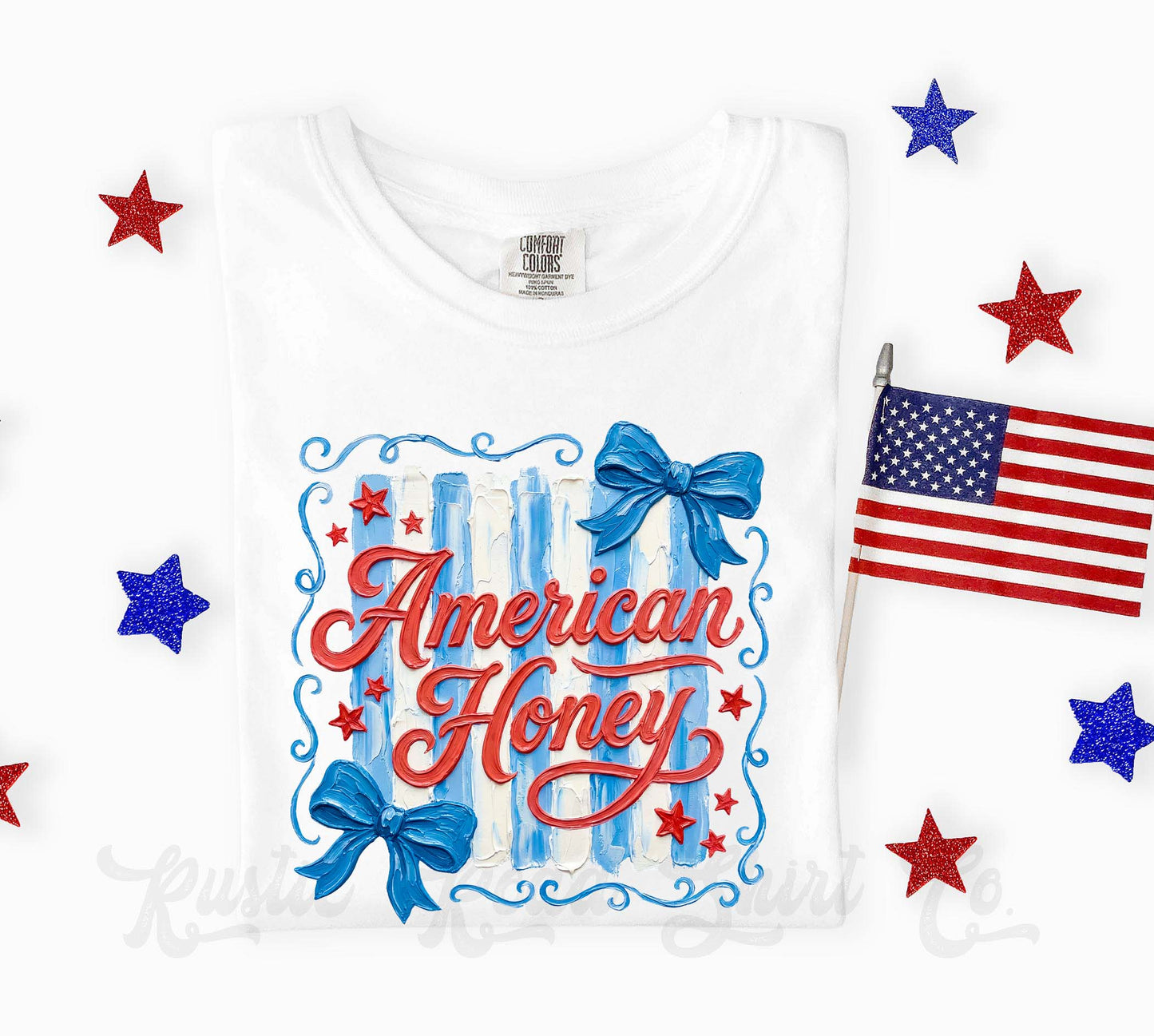 American Honey Shirt, 4th of July Shirt, Comfort Colors Shirt