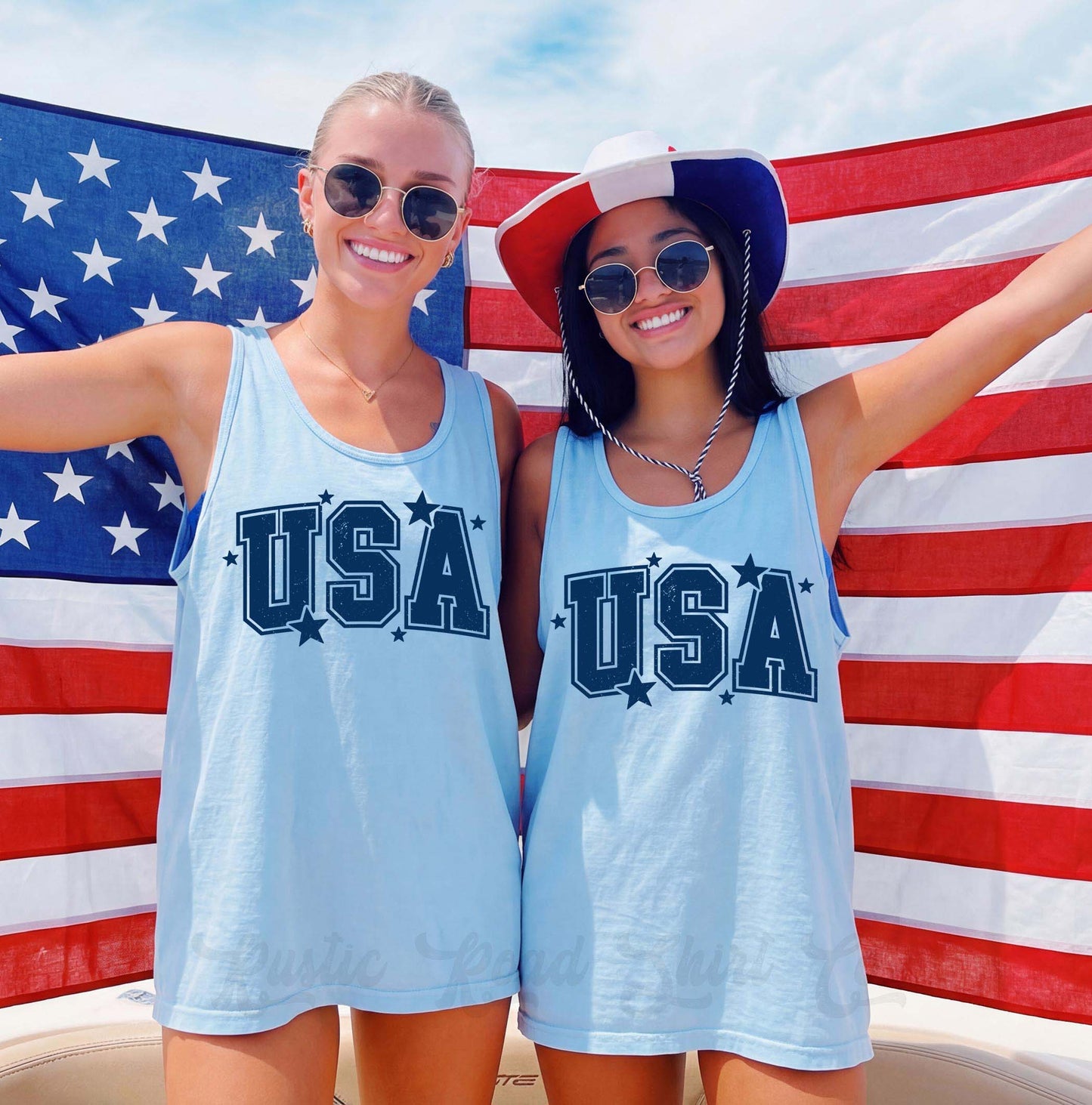USA Tank Top, 4th of July Tank Top, Comfort Colors Tank Top