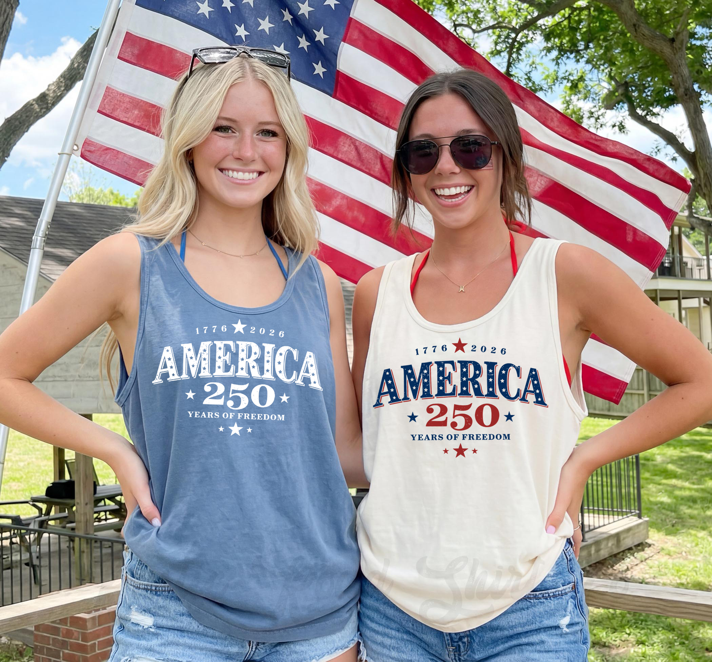 America 250 Years Tank Top, 4th of July Tank Top, Comfort Colors Tank Top