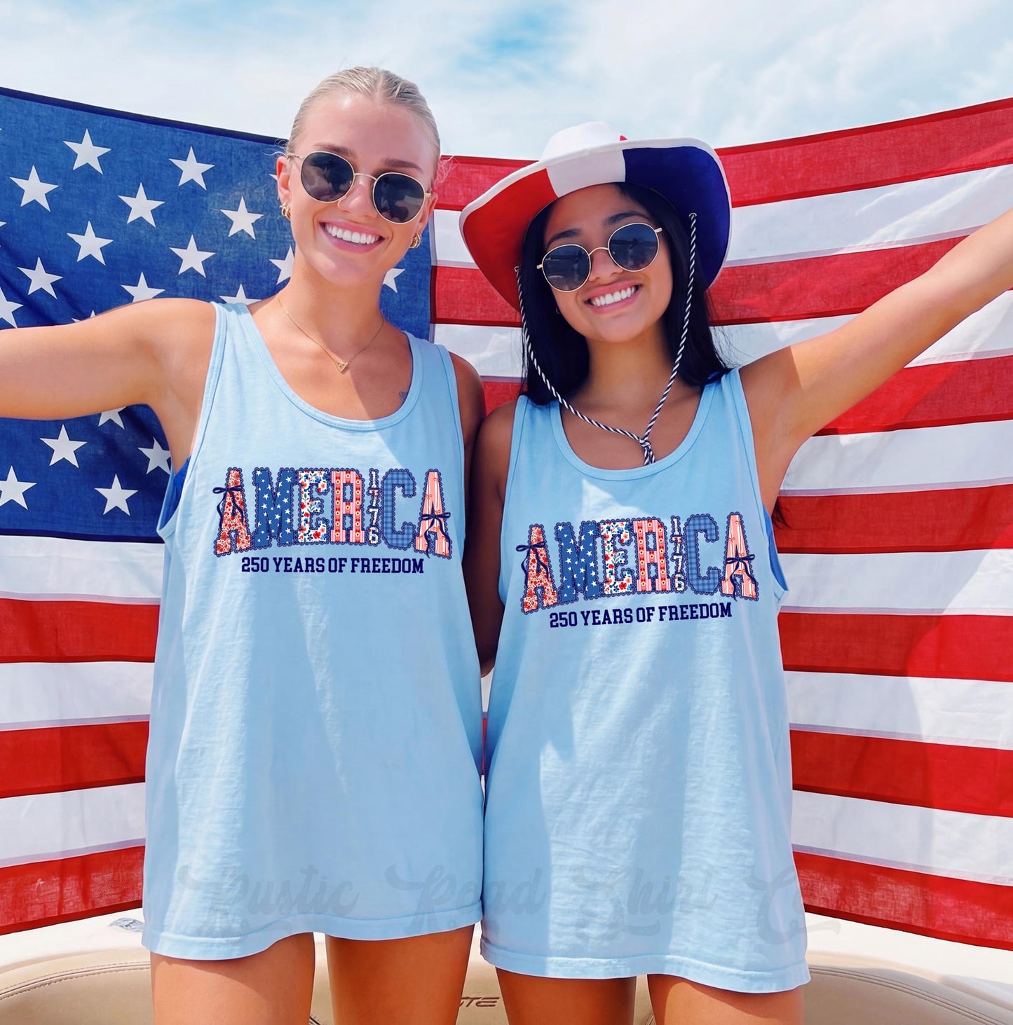 America 250 Years of Freedom Tank Top, 4th of July Tank Top, Comfort Colors Tank Top
