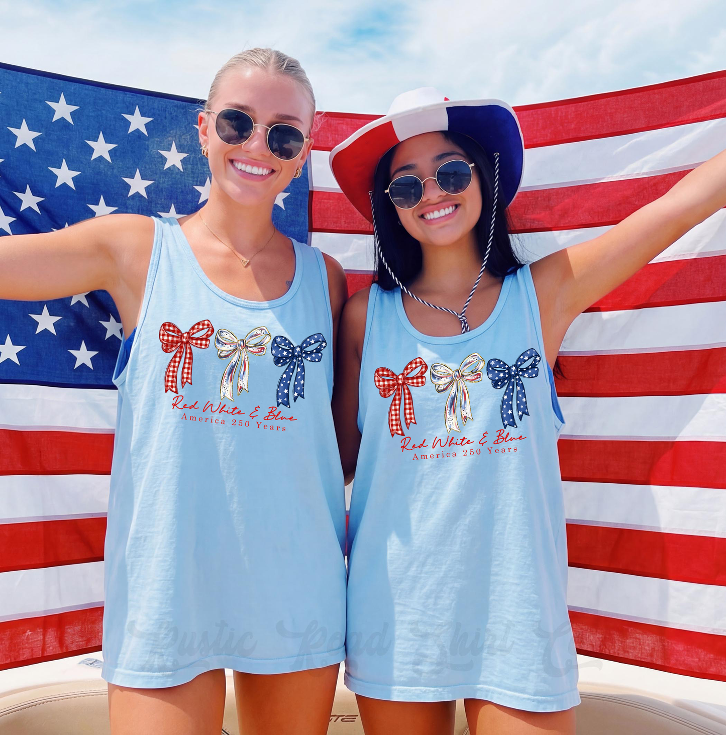 Red, White and Blue 250 Years Tank Top, 4th of July Tank Top, Comfort Colors Tank Top
