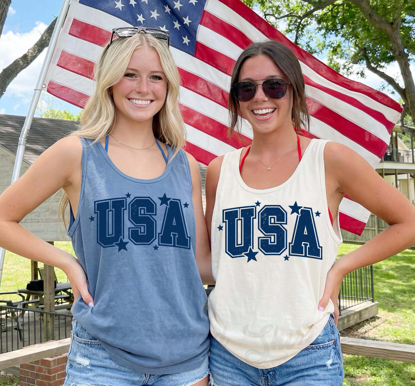USA Tank Top, 4th of July Tank Top, Comfort Colors Tank Top