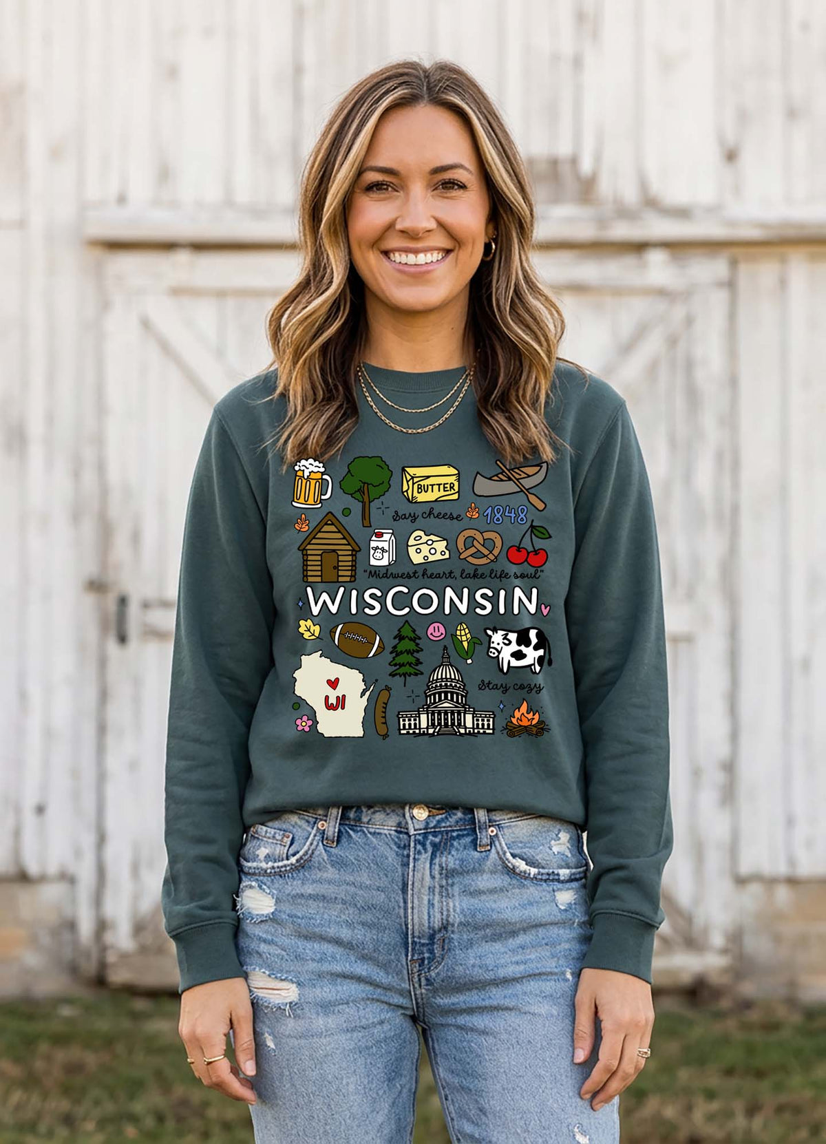 Wisconsin Crewneck Sweatshirt