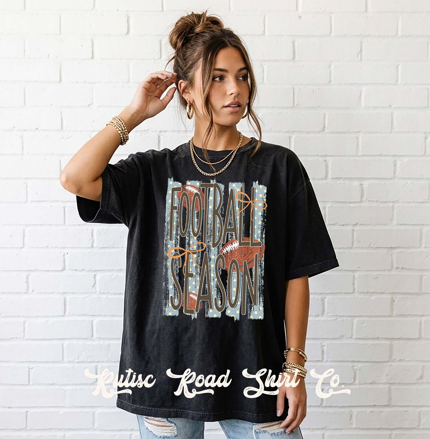 Football Season Shirt, Football Mama Shirt, Comfort Colors Oversized Tee