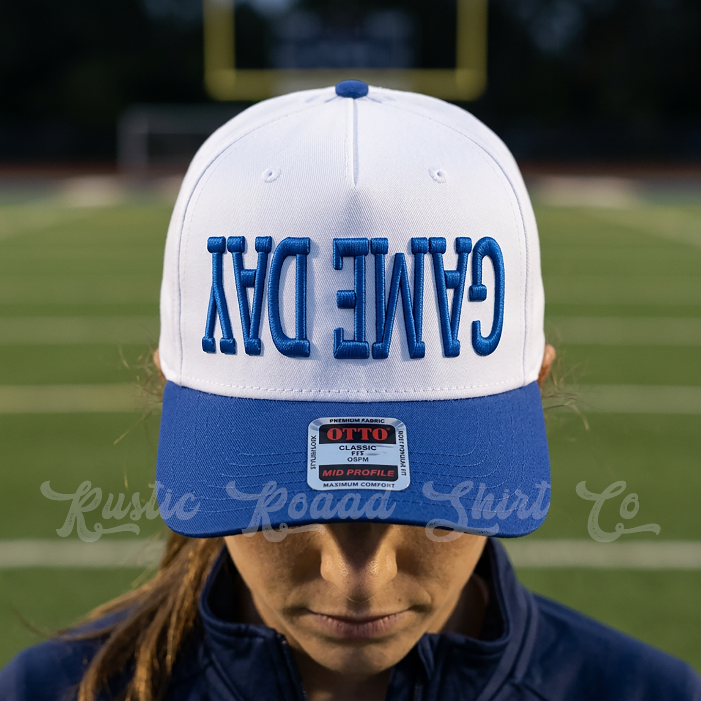 Game Day Puff Upside Down Hat, Sports Mom Hat, Custom Embroidered Hat, Football Trucker Hat, Embroidered Team Hat, Custom Trucker Hat