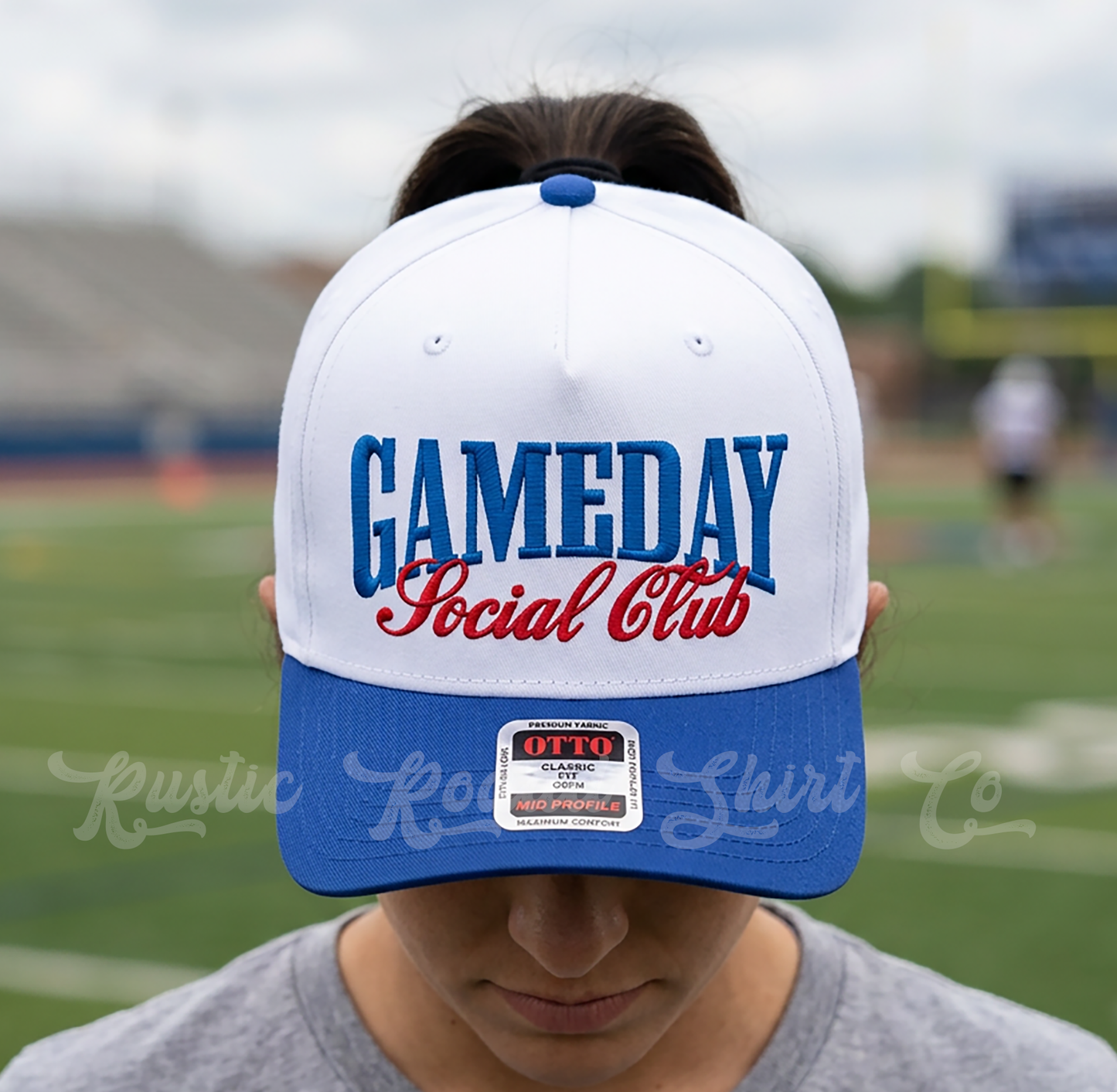 Game Day Social Club Hat, Sports Mom Hat, Custom Embroidered Hat, Football Trucker Hat, Embroidered Team Hat, Custom Trucker Hat