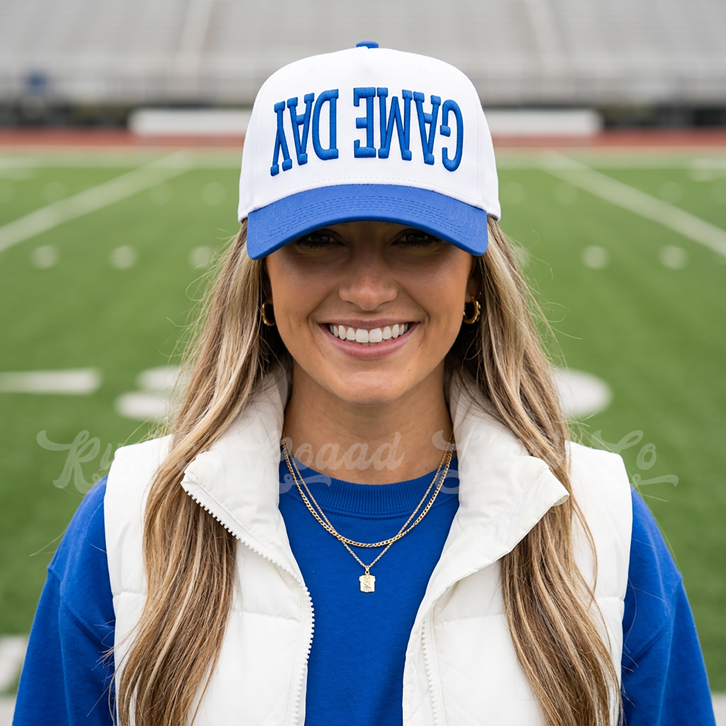 Game Day Puff Upside Down Hat, Sports Mom Hat, Custom Embroidered Hat, Football Trucker Hat, Embroidered Team Hat, Custom Trucker Hat