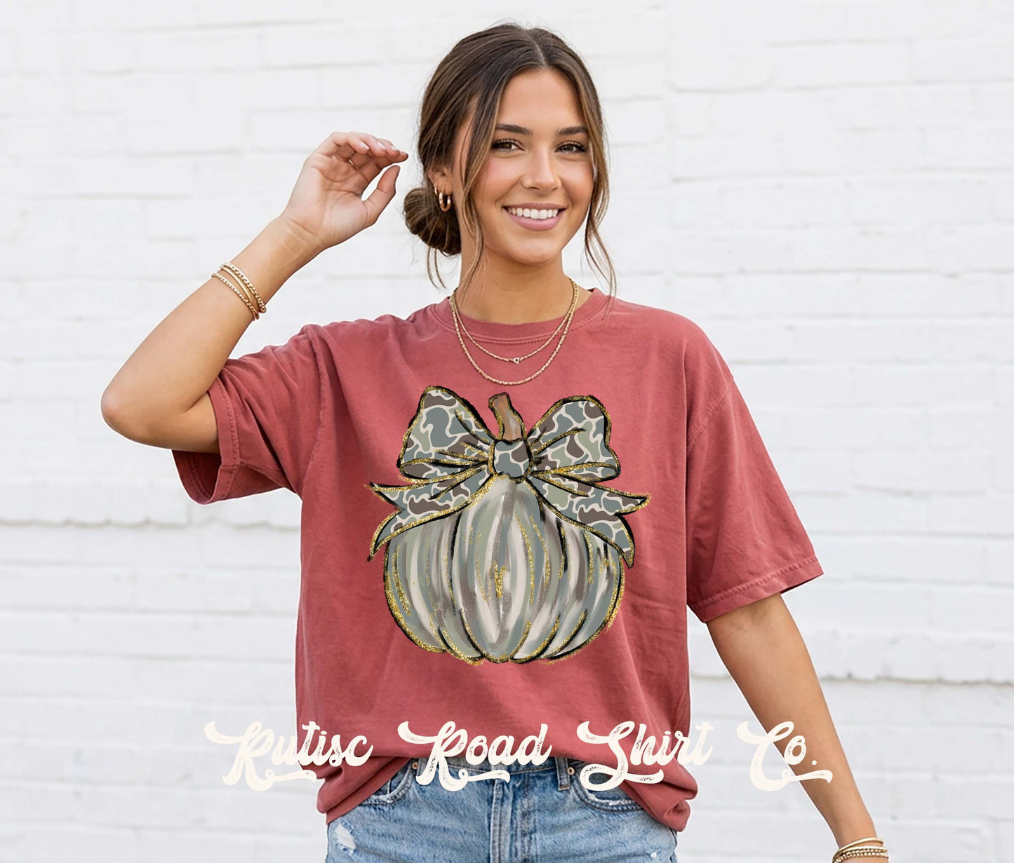 Camo Pumpkin Halloween Shirt, Comfort Colors Oversized Tee