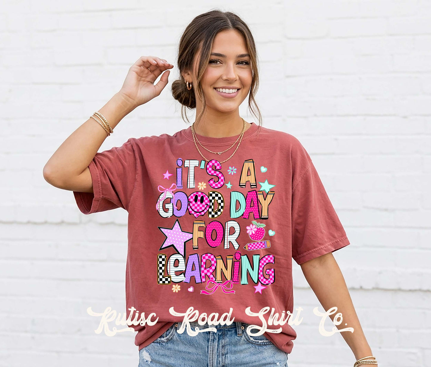 Good Day for Learning Shirt, Comfort Colors Oversized Tee