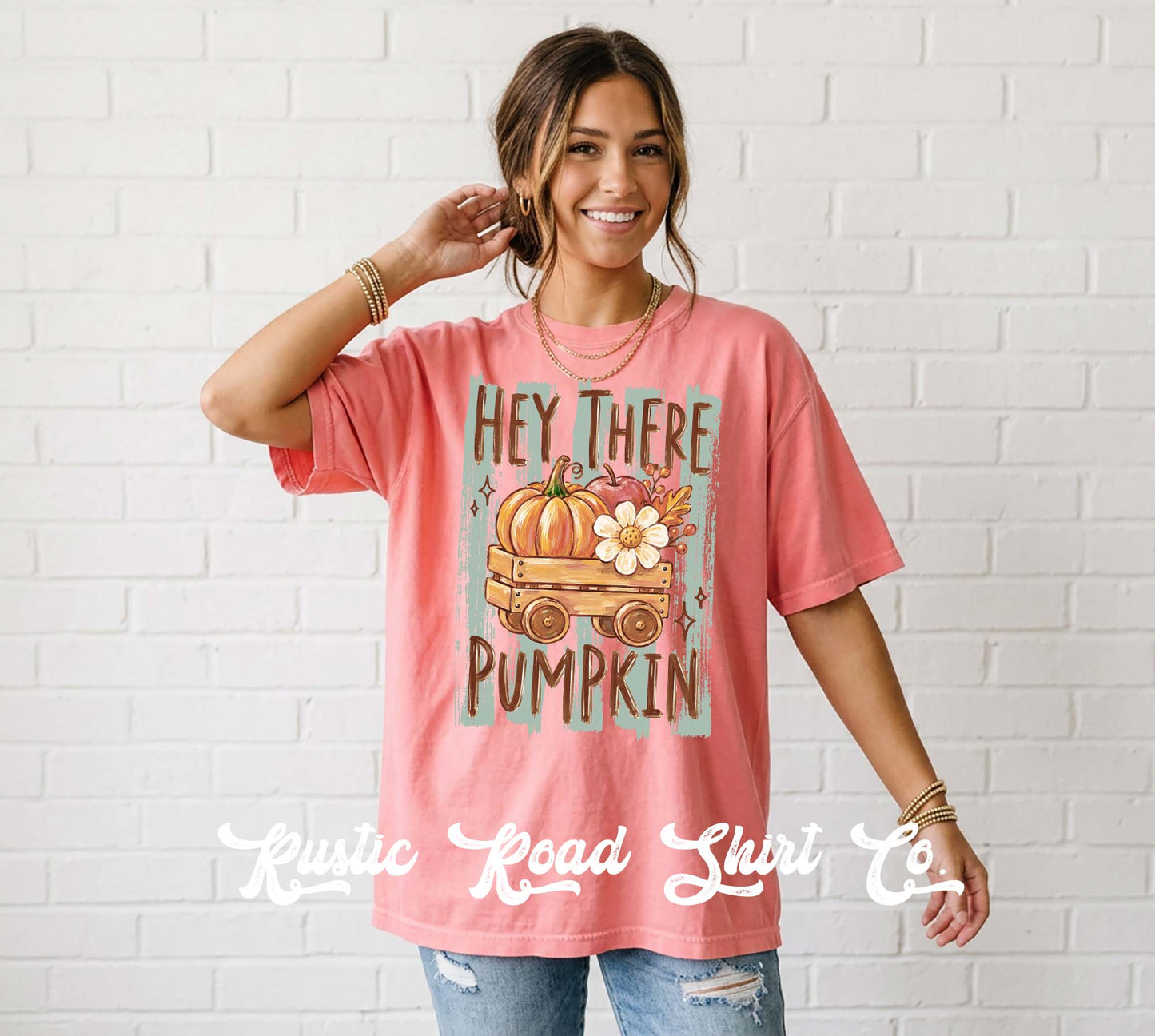 Hey There Pumpkin Shirt, Autumn Shirt, Comfort Colors Oversized Tee