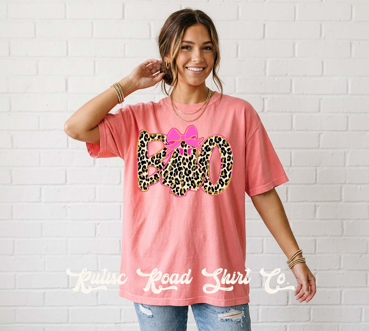 Boo Ghost Halloween Shirt, Comfort Colors Oversized Tee