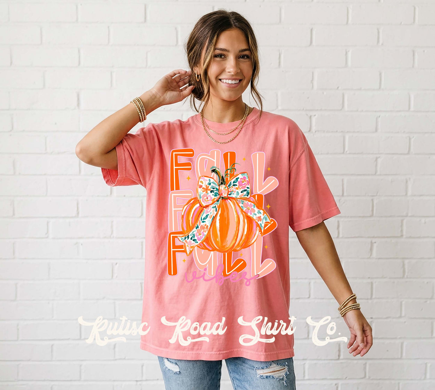 Fall Vibes Shirt, Comfort Colors Oversized Tee