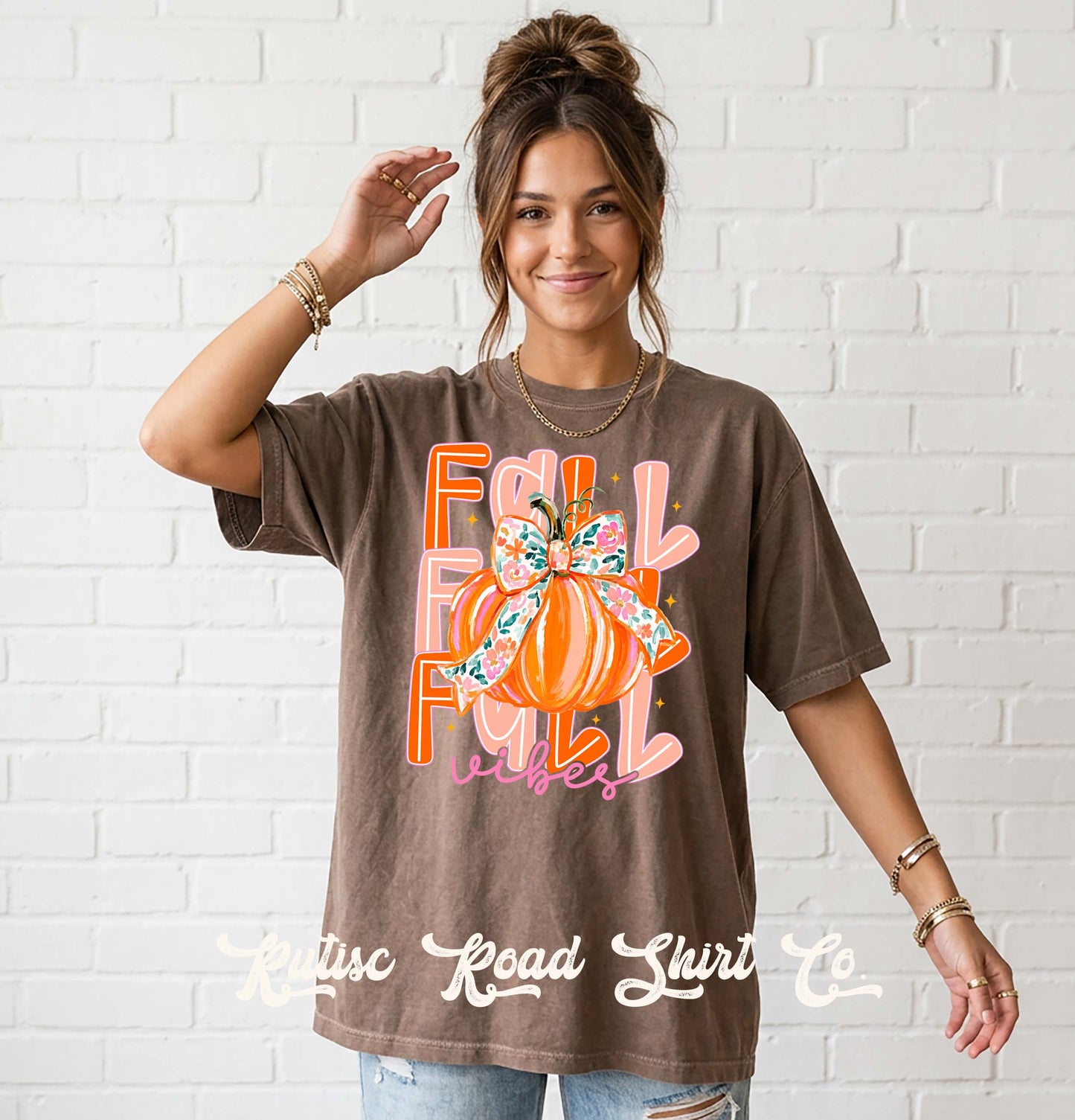 Fall Vibes Shirt, Comfort Colors Oversized Tee