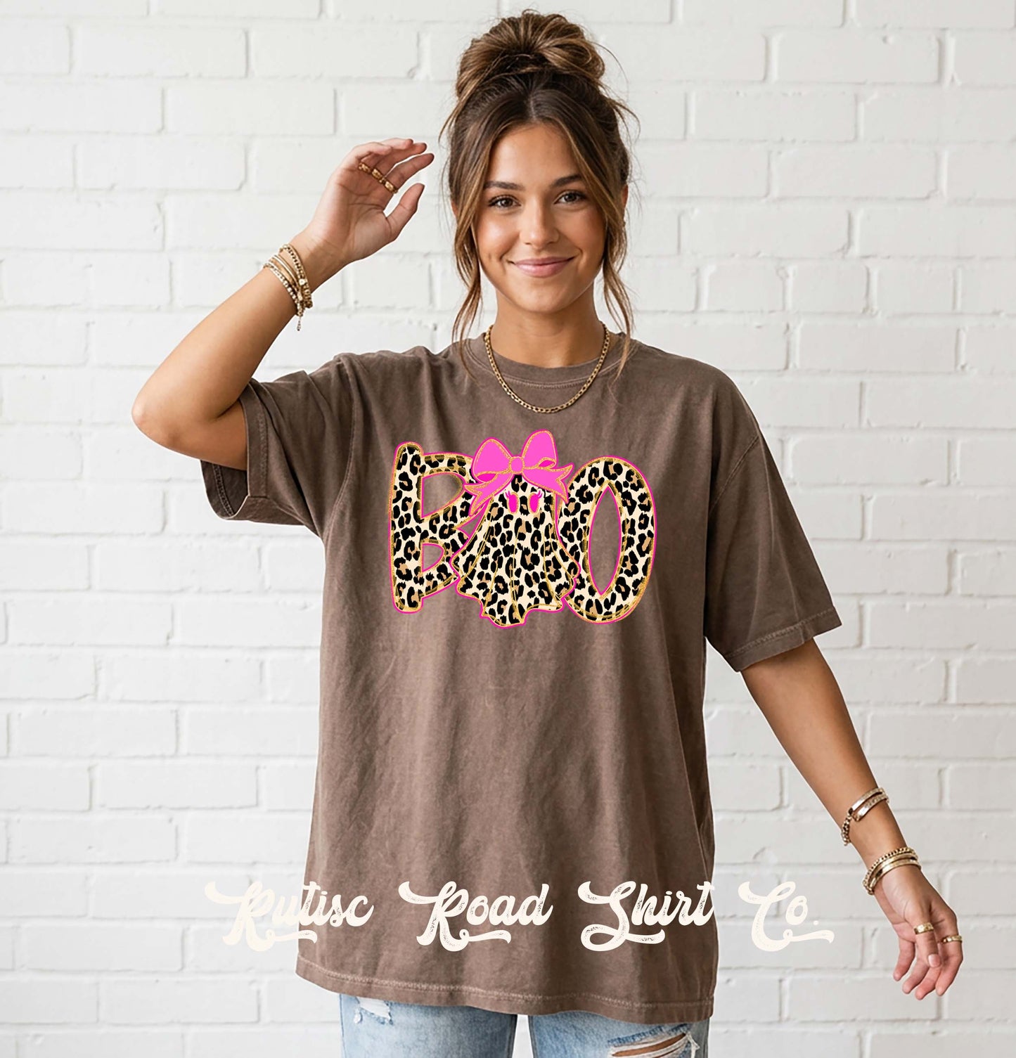 Boo Ghost Halloween Shirt, Comfort Colors Oversized Tee