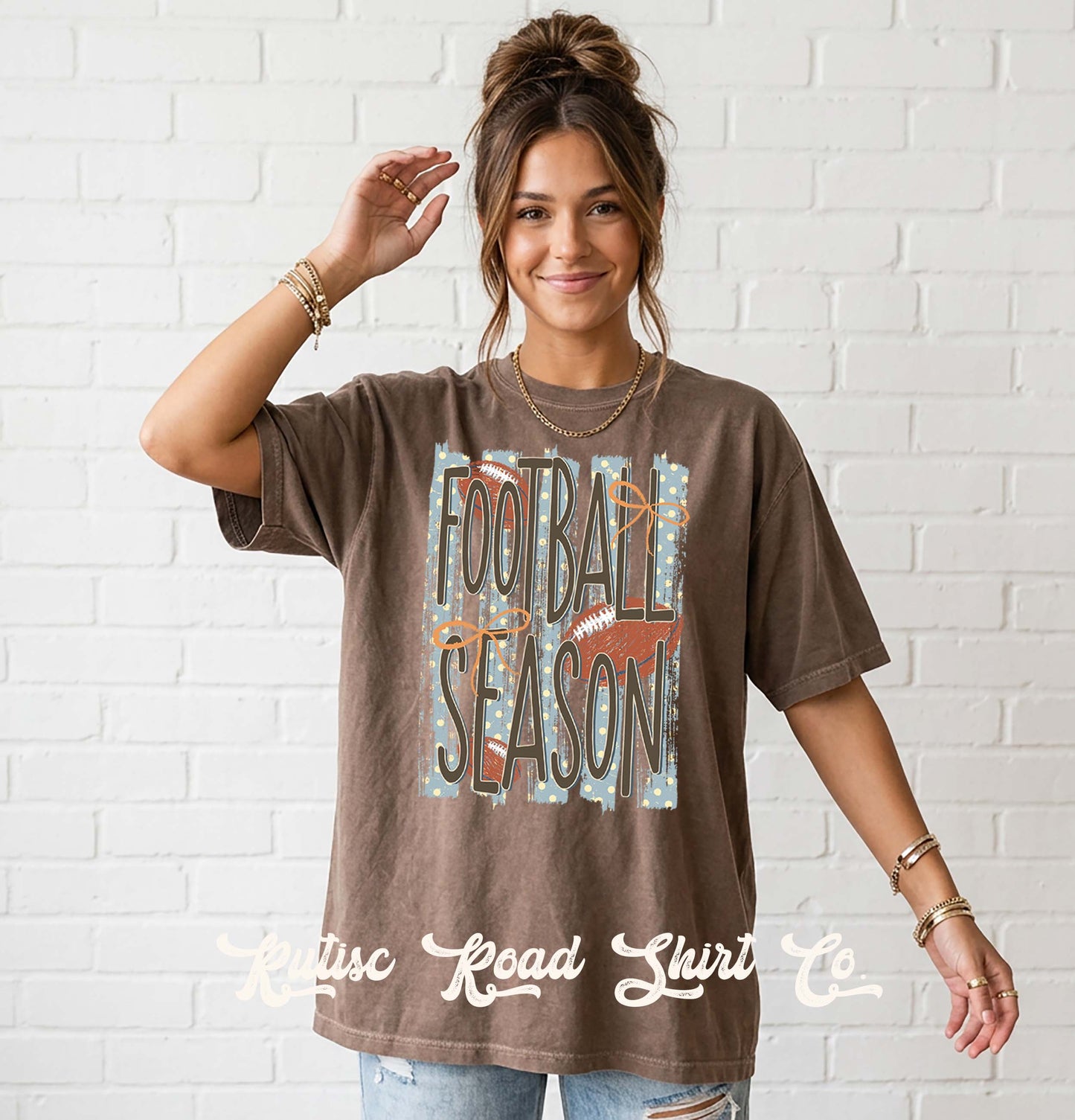 Football Season Shirt, Football Mama Shirt, Comfort Colors Oversized Tee