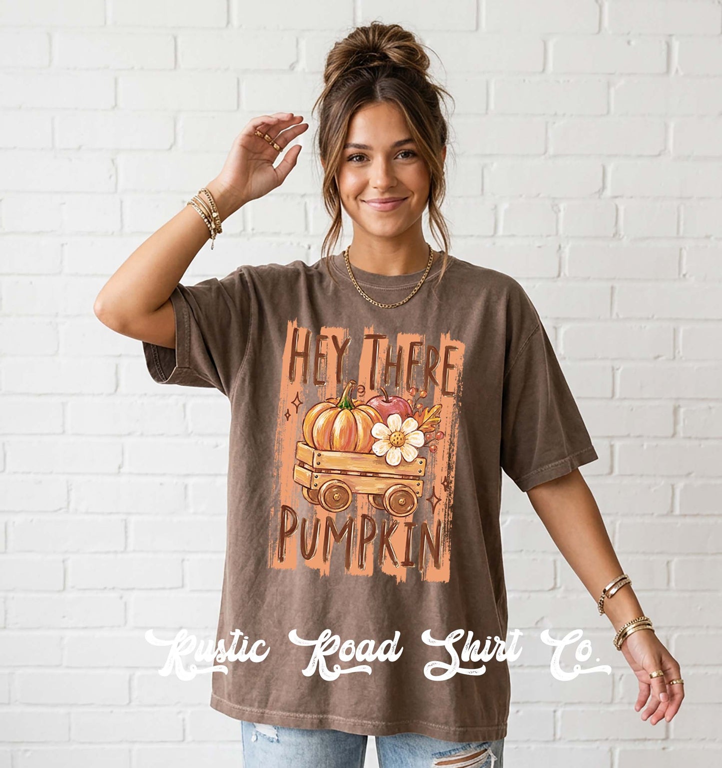 Hey There Pumpkin Shirt, Autumn Shirt, Comfort Colors Oversized Tee