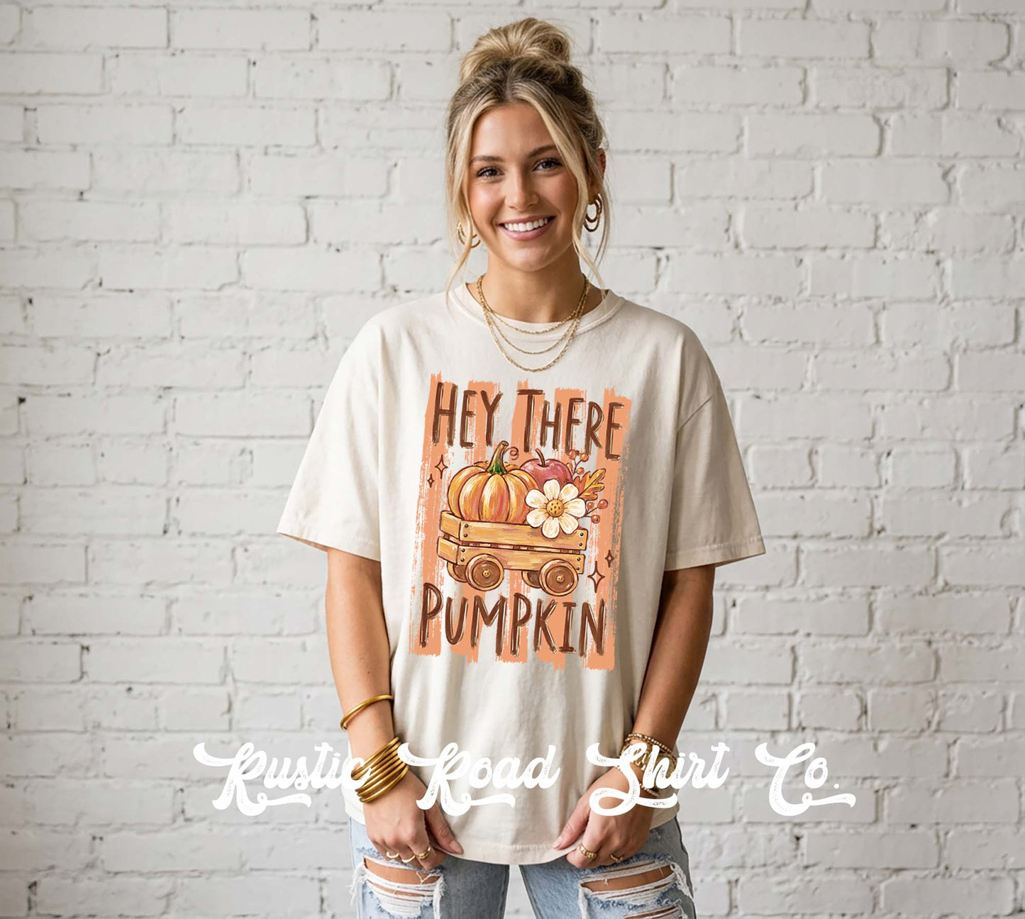 Hey There Pumpkin Shirt, Autumn Shirt, Comfort Colors Oversized Tee