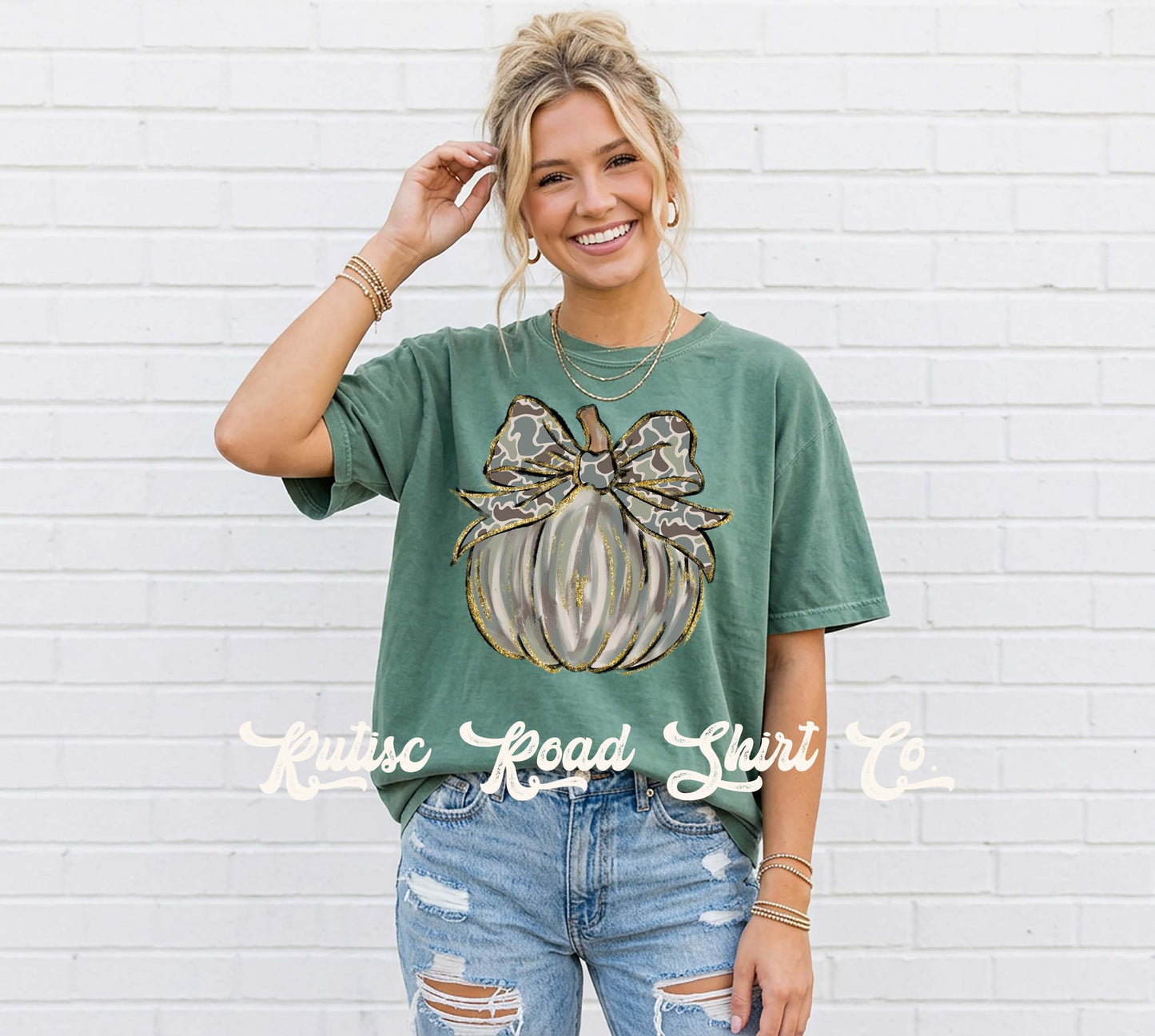 Camo Pumpkin Halloween Shirt, Comfort Colors Oversized Tee
