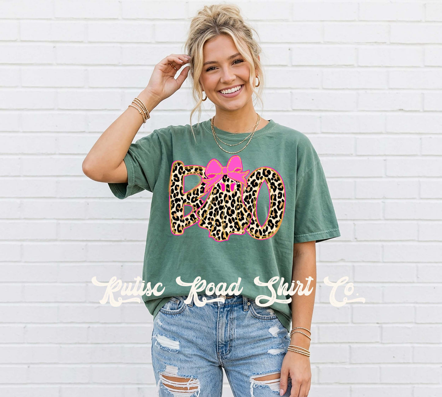 Boo Ghost Halloween Shirt, Comfort Colors Oversized Tee