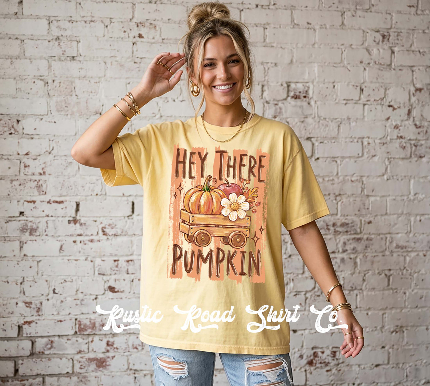 Hey There Pumpkin Shirt, Autumn Shirt, Comfort Colors Oversized Tee