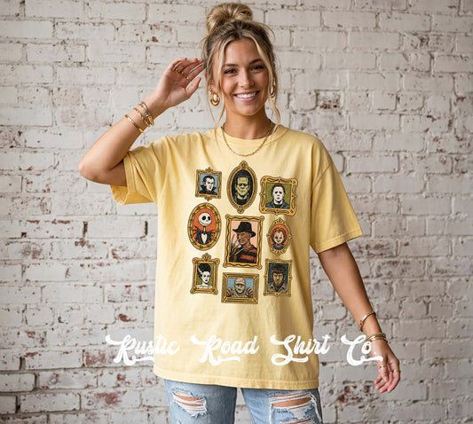 Halloween Monster Shirt, Vintage Inspired Halloween Shirt, Comfort Colors Oversized Tee