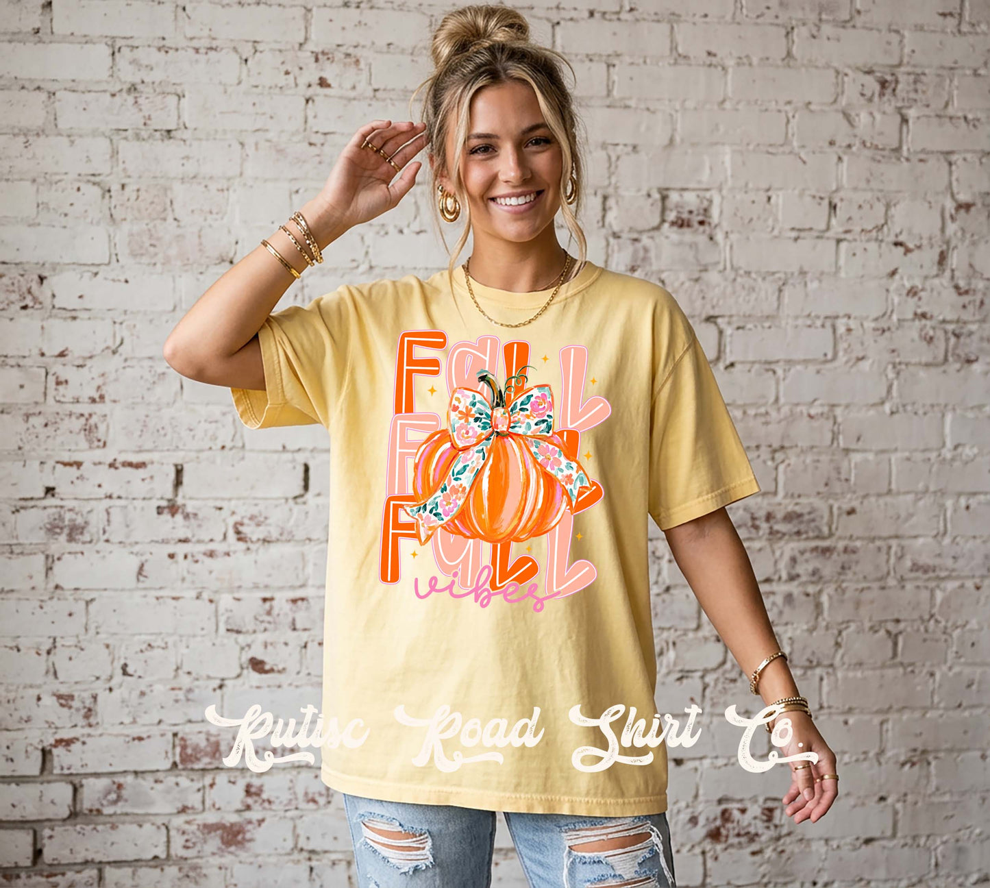 Fall Vibes Shirt, Comfort Colors Oversized Tee