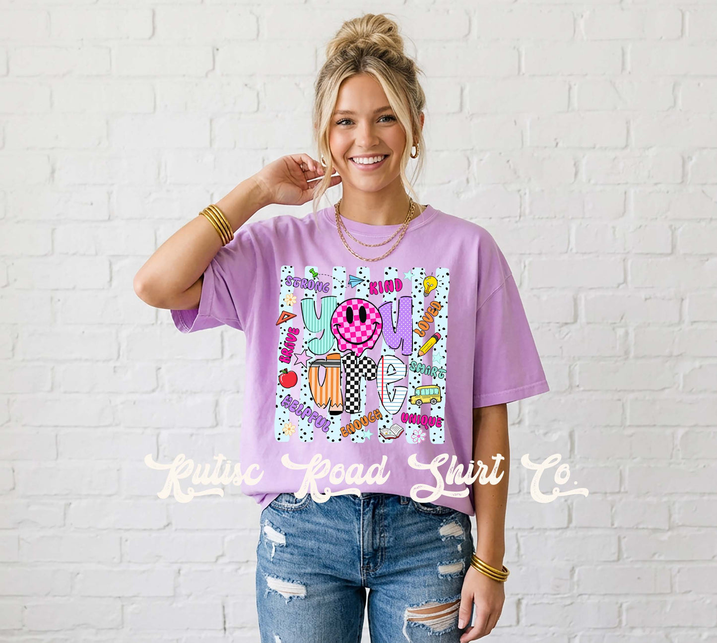 You are Enough Teacher Shirt, Comfort Colors Oversized Tee
