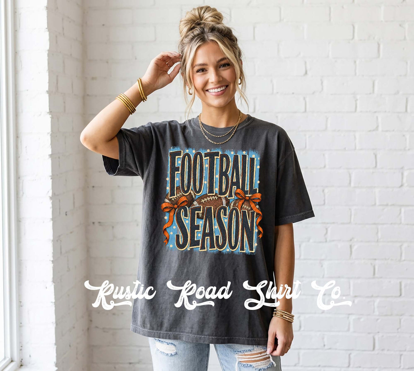 Football Season Shirt, Football Mama Shirt, Comfort Colors Oversized Tee