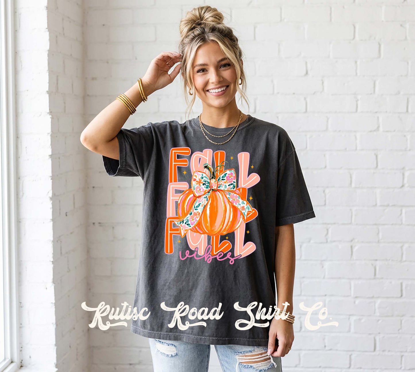 Fall Vibes Shirt, Comfort Colors Oversized Tee