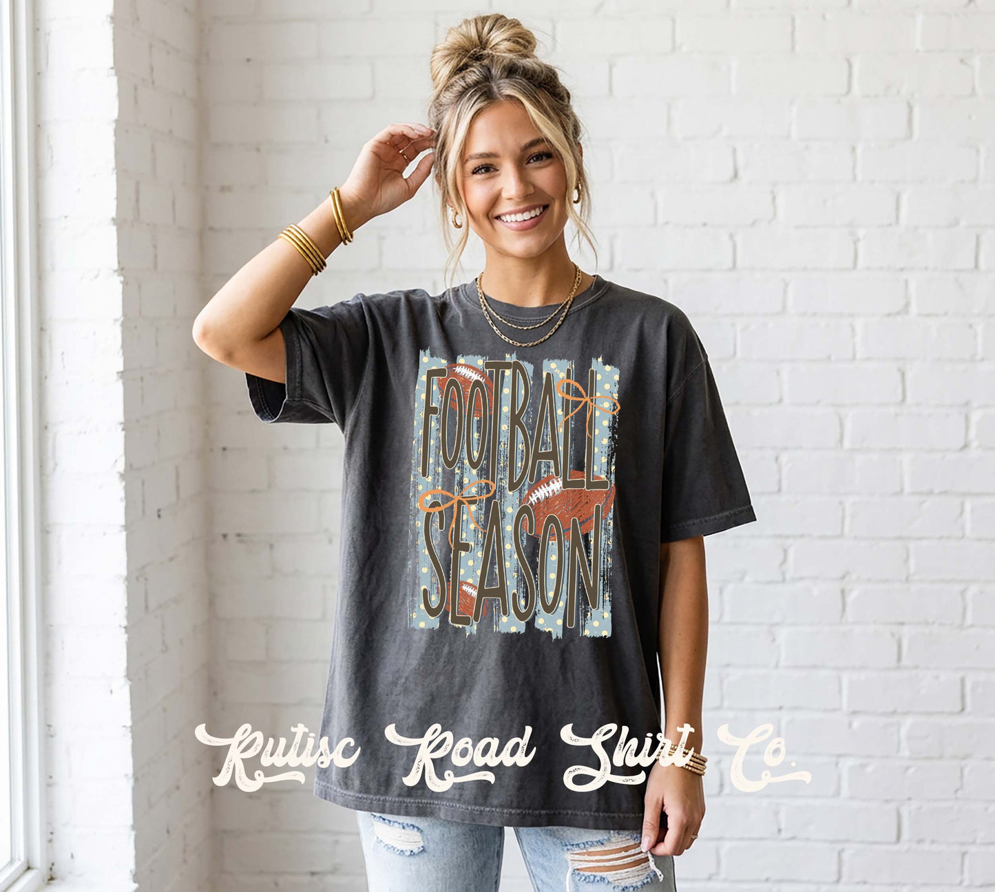 Football Season Shirt, Football Mama Shirt, Comfort Colors Oversized Tee