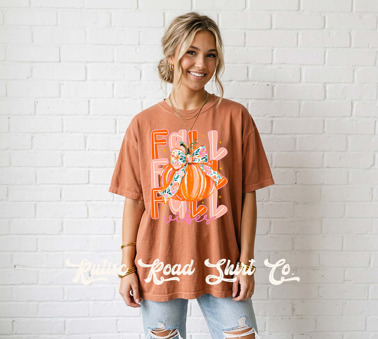 Fall Vibes Shirt, Comfort Colors Oversized Tee