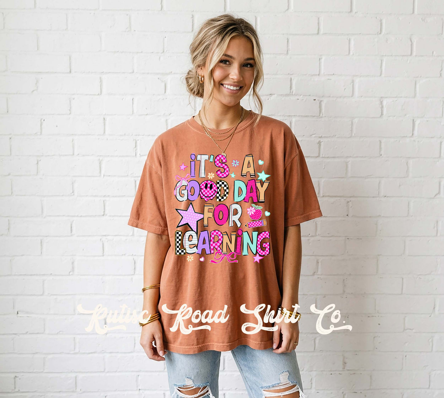 Good Day for Learning Shirt, Comfort Colors Oversized Tee