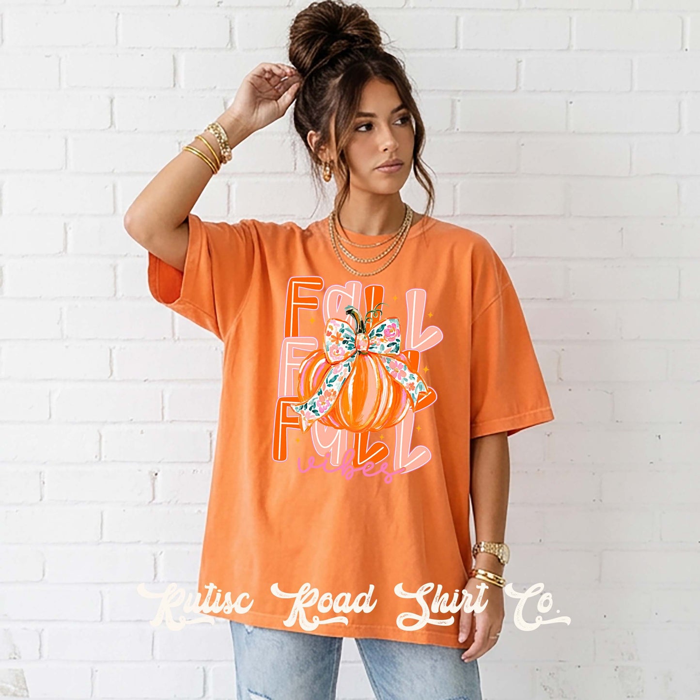 Fall Vibes Shirt, Comfort Colors Oversized Tee