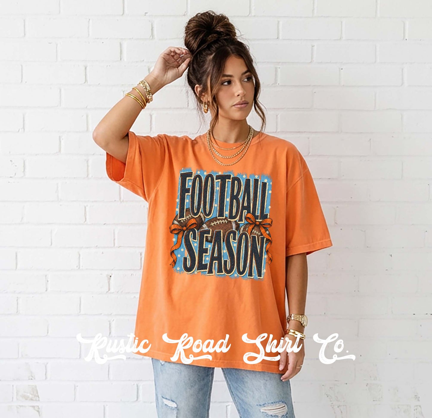 Football Season Shirt, Football Mama Shirt, Comfort Colors Oversized Tee
