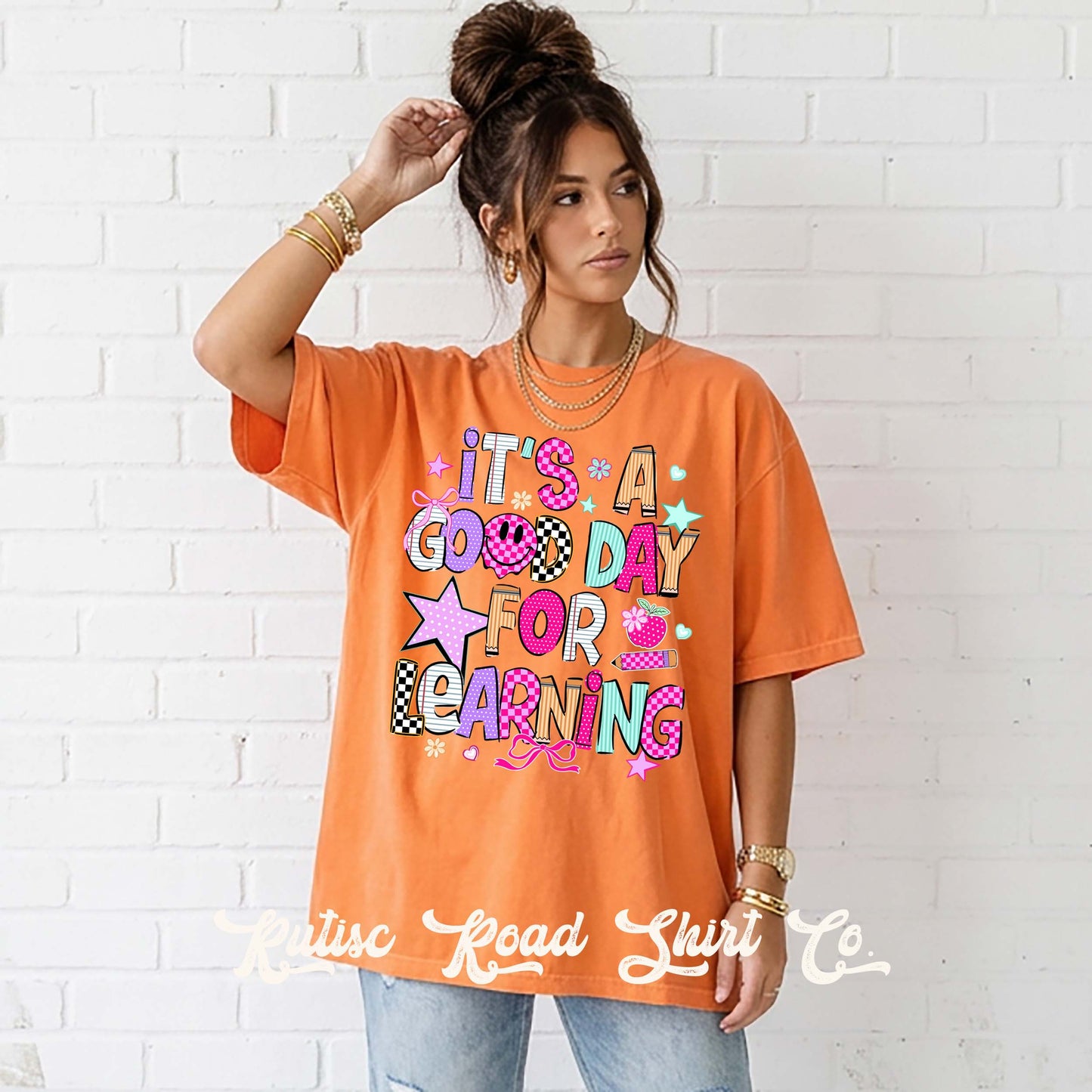 Good Day for Learning Shirt, Comfort Colors Oversized Tee