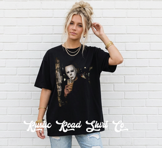 Halloween Monster Graphic T-Shirt | Vintage Halloween Oversized Tee