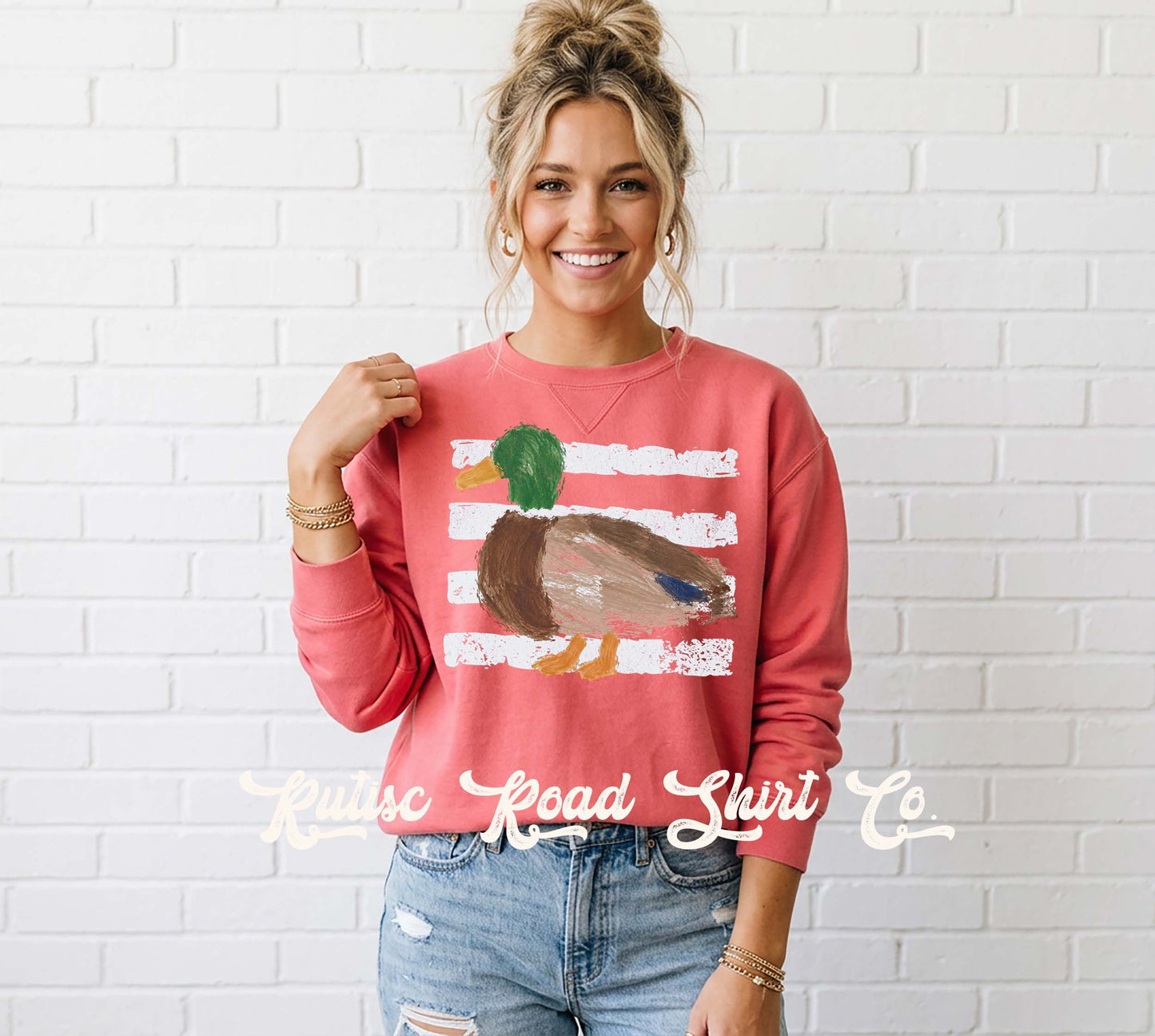 Duck Hunting Sweatshirt, Garment Dyed Crewneck Sweatshirt