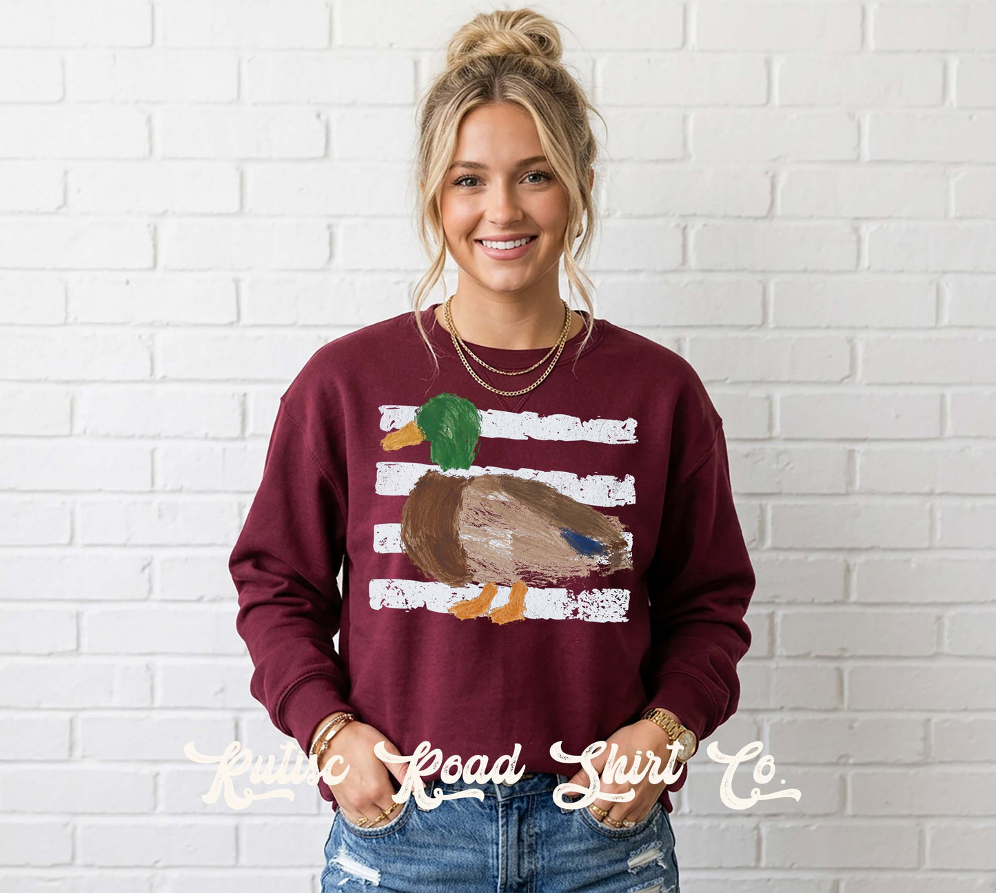 Duck Hunting Sweatshirt, Garment Dyed Crewneck Sweatshirt