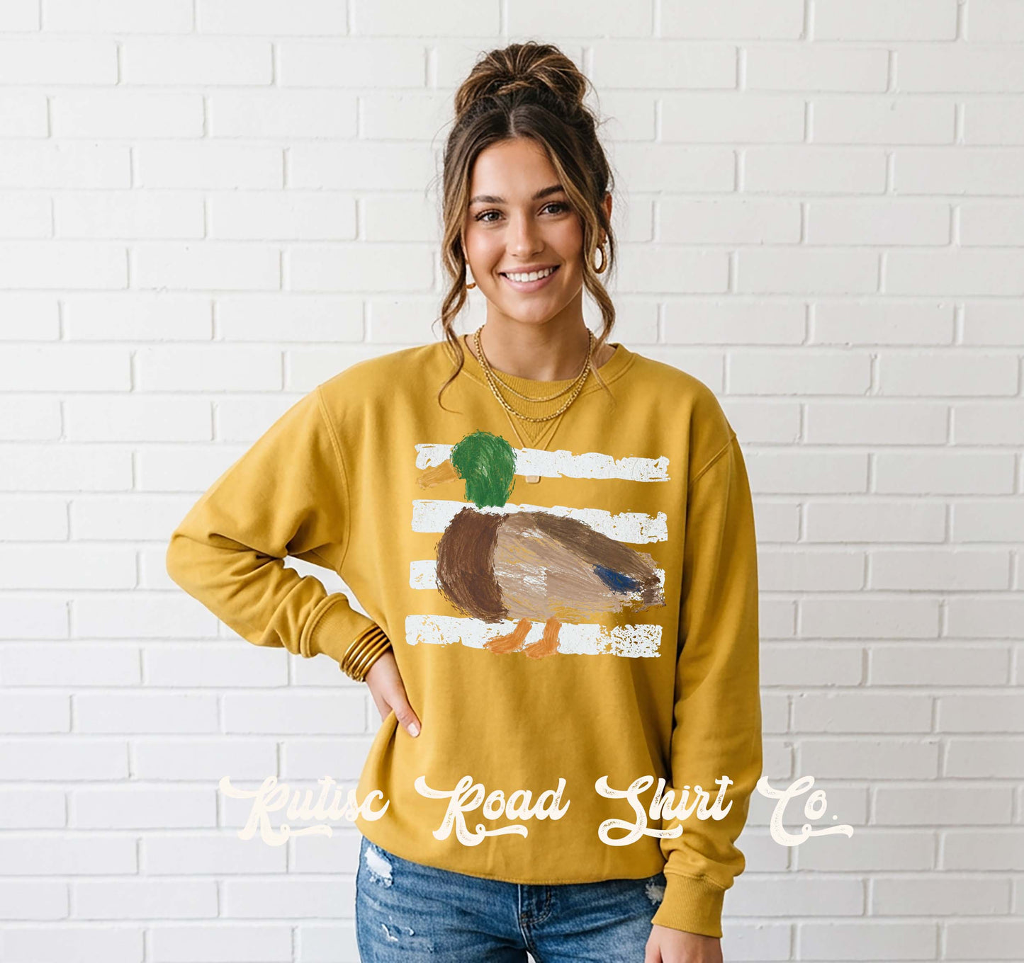 Duck Hunting Sweatshirt, Garment Dyed Crewneck Sweatshirt