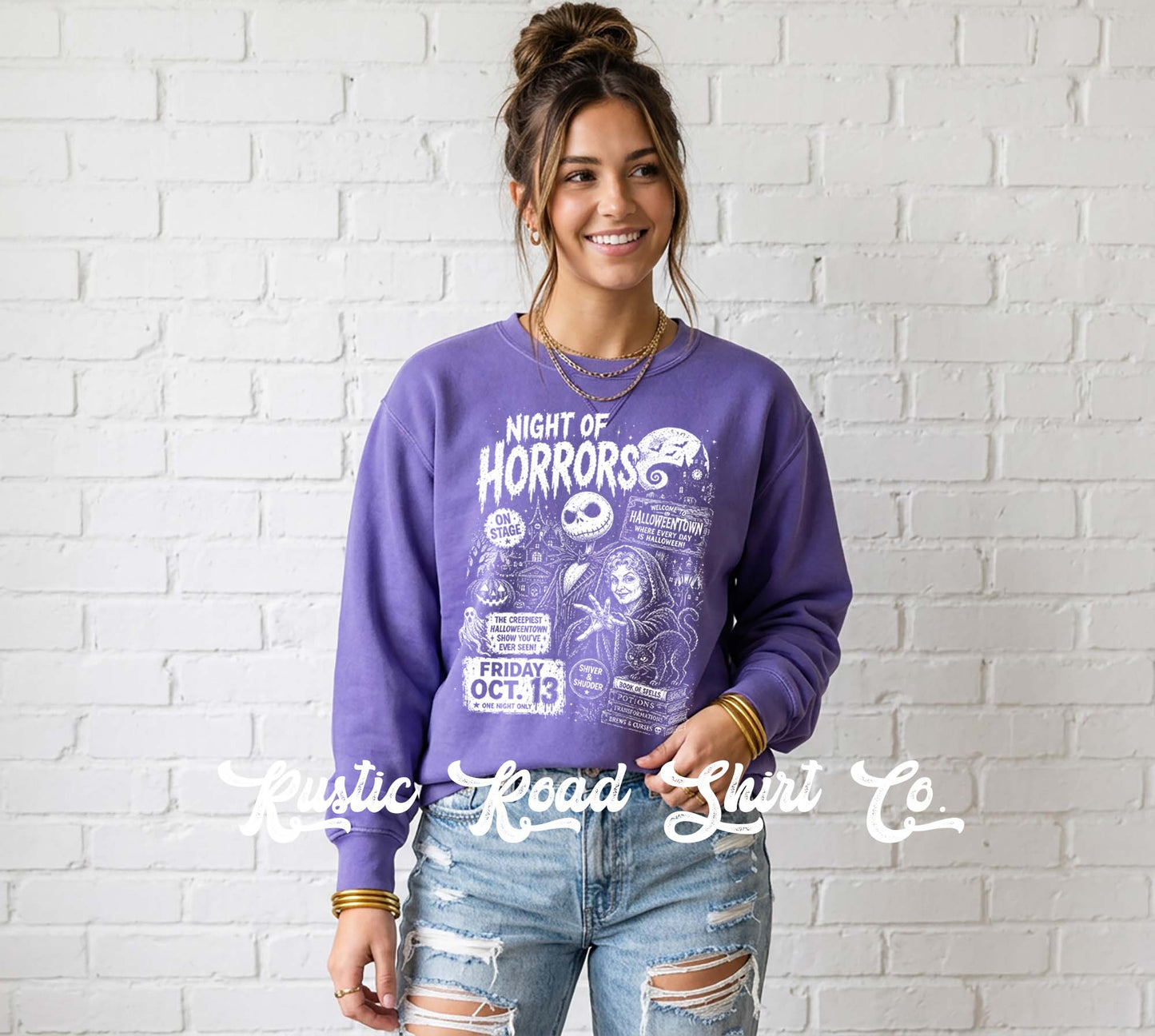 Monster Halloween Sweatshirt, Vintage Inspired Halloween Sweatshirt, Garment Dyed Crewneck Sweatshirt