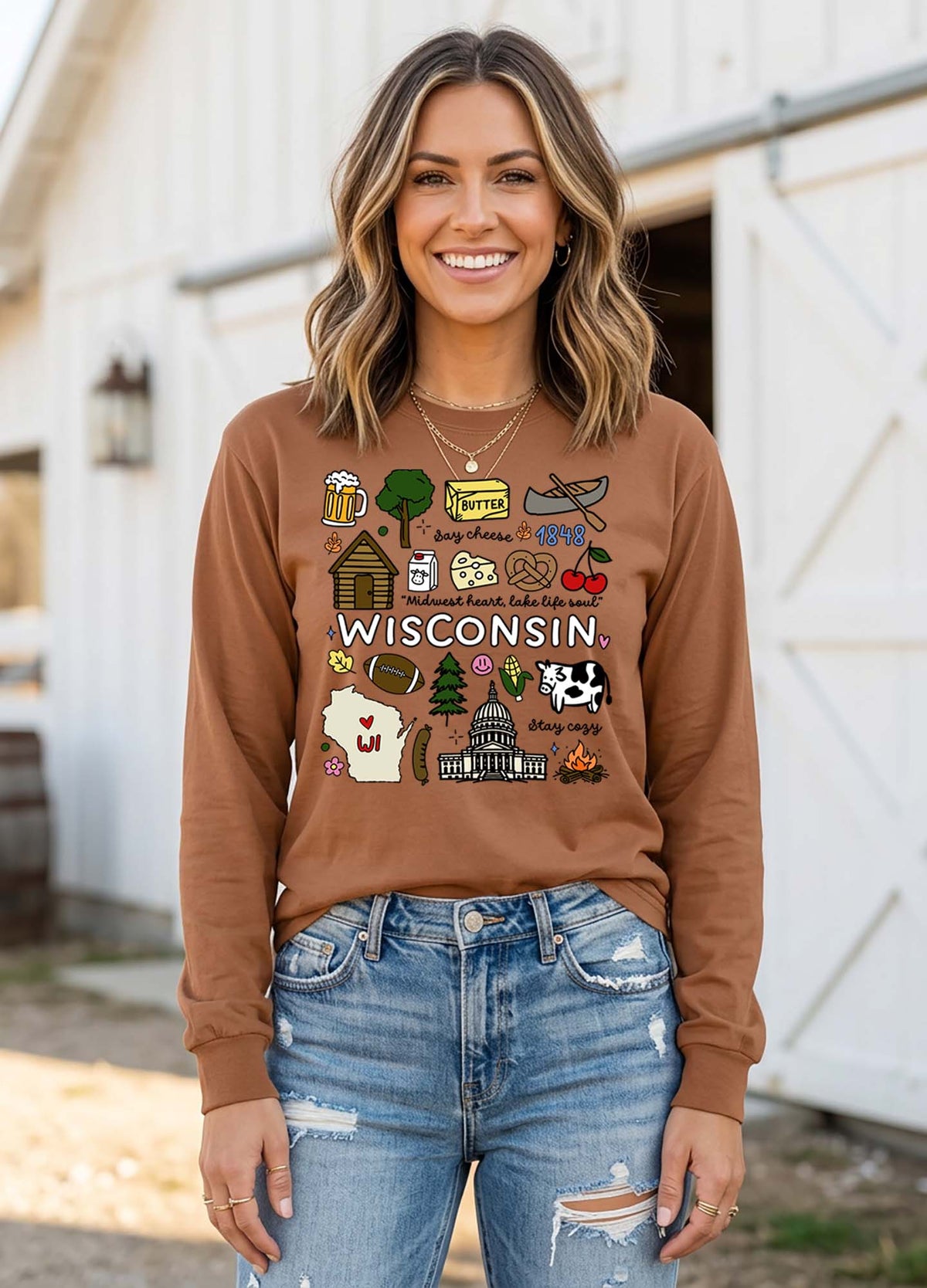 Wisconsin Comfort Colors Long Sleeve Shirt