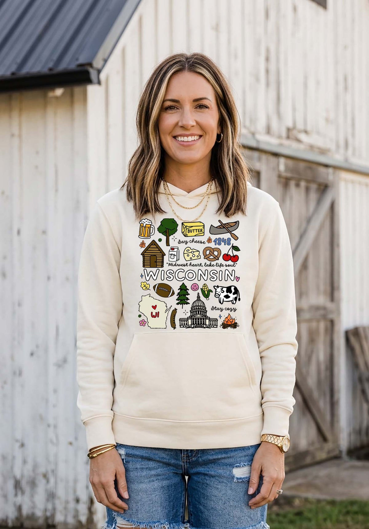 Wisconsin Hooded Sweatshirt